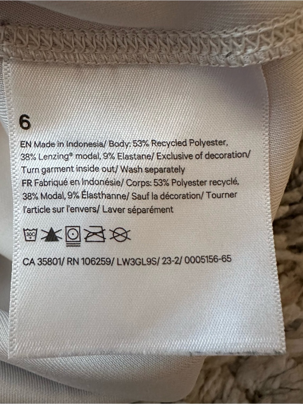 Lululemon Softstreme Perfectly Oversized Cropped Crew Mojave Tan size 6 - Picture 14 of 15